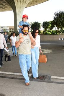 PHOTOS: Kareena Kapoor-Saif Ali Khan and BABY Taimur off to Pataudi for their vacation in style!