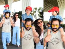 PHOTOS: Kareena Kapoor-Saif Ali Khan and BABY Taimur off to Pataudi for their vacation in style!