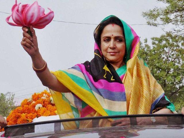 Hema Malini - Actor-turned-BJP lawmaker Hema Malini is contesting the Lok Sabha Election on Bharatiya Janata Party (BJP) ticket from Mathura in Uttar Pradesh.
