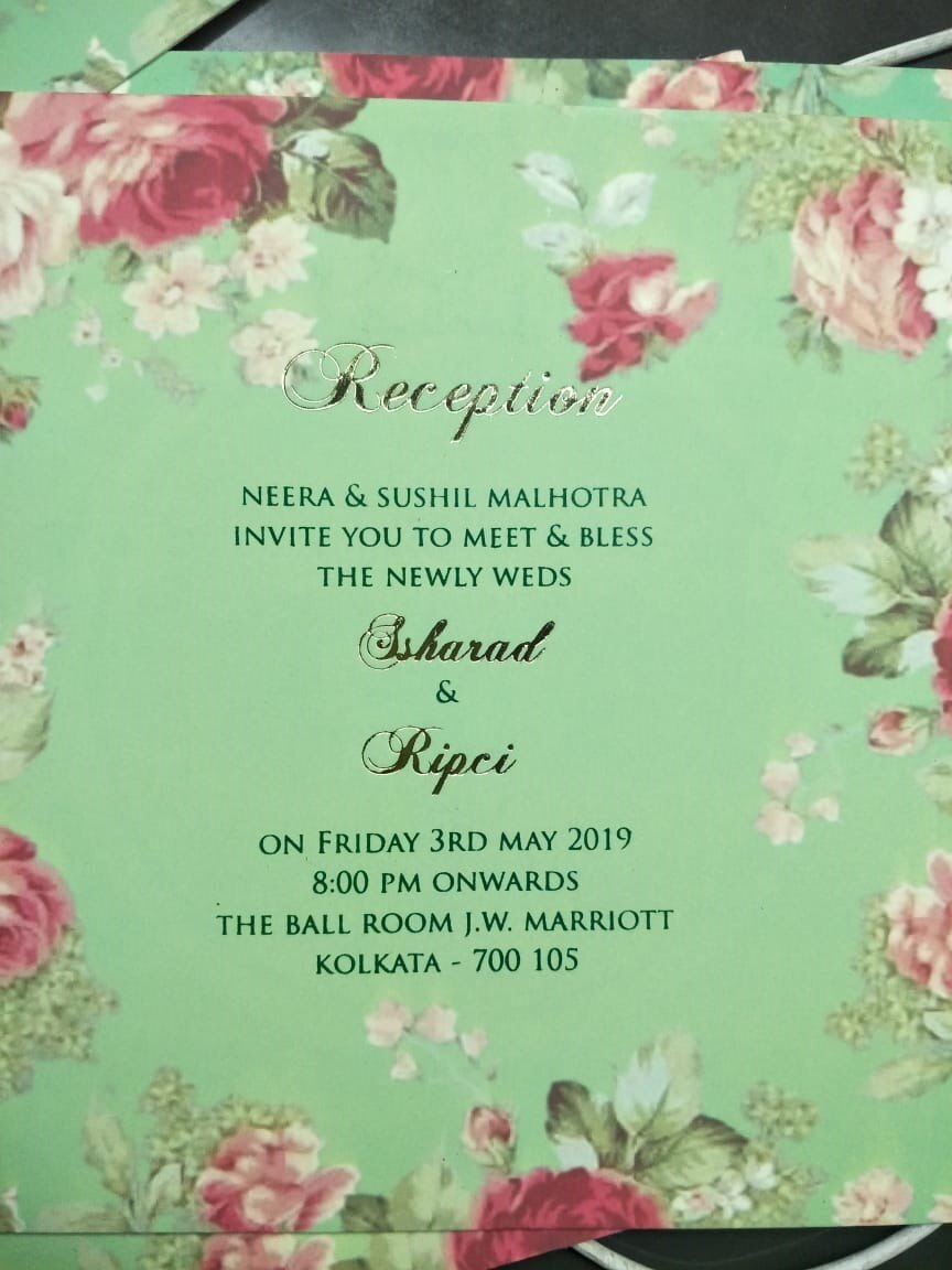 PICS: TV actor Ssharad Malhotra-Ripci Bhatia's BEAUTIFUL floral themed wedding card OUT; Couple to get married on April 20!