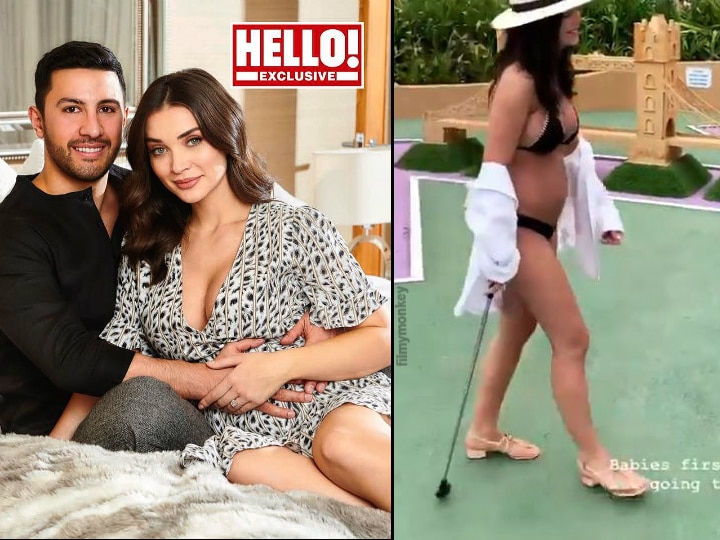 Akshay Kumar's '2.0' co-star Amy Jackson flaunts baby bump in a bikini playing golf, WATCH VIDEO! Akshay Kumar's '2.0' co-star Amy Jackson flaunts baby bump in a bikini playing golf, WATCH VIDEO!