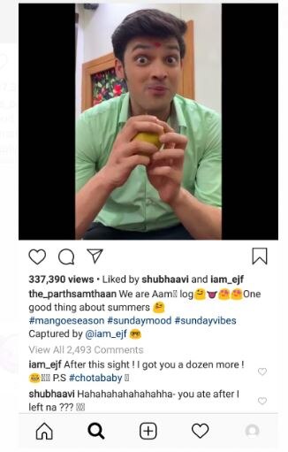 Kasautii Zindagii Kay 2' actor Parth Samthaan is a big time mango lover and THIS video is a proof