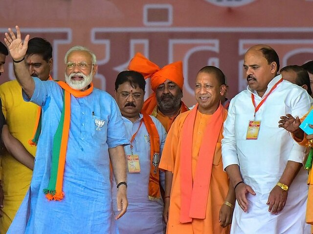 Modi's rally in Aligarh: Minor fire breaks after short-circuit below PM's stage, major accident averted Modi's rally in Aligarh Minor fire breaks after short-circuit below PM's stage major accident avoided