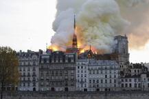 PHOTOS: Massive fire breaks out at the historic Notre Dame Cathedral in Paris; firefighters tackle blaze