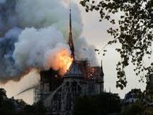 Notre-Dame Cathedral in Paris saved after colossal fire destroys spire of historical structure