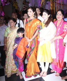 PHOTOS: Shilpa Shetty looks RESPLENDENT in silk sari at Ram Navmi celebrations with her family!