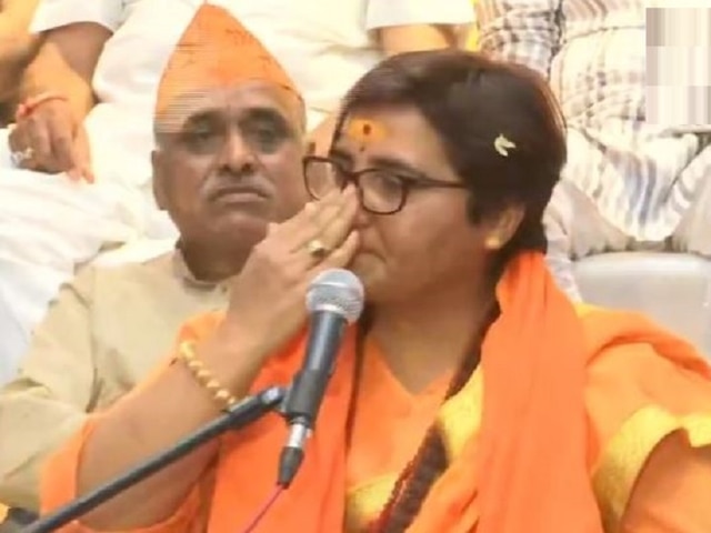 Pragya Thakur seeks dismissal of plea seeking to bar her from contesting poll Pragya Thakur seeks dismissal of plea seeking to bar her from contesting poll