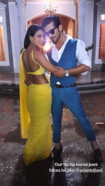 PICS& VIDEO: POPULAR TV couple recreates Akshay Kumar-Raveena Tandon's 'Tip Tip Barsa Paani' song raising OOMPH!