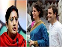 Congress’ Priyanka Gandhi and BJP’s Smriti Irani in Wayanad today