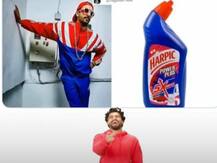 Ranveer Singh trolls himself by comparing his look to a toilet cleaner!