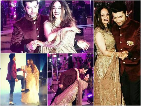 TV actor Ssharad Malhotra-Ripci Bhatia look like a match made in heaven at their SANGEET & ENGAGEMENT ceremony; Inside PICS & VIDEOS!