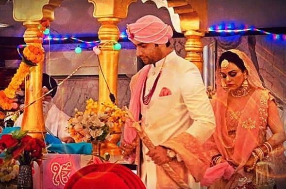 Here's a picture of Ssharad & Ripci during their pheras. (Source- Instagram)