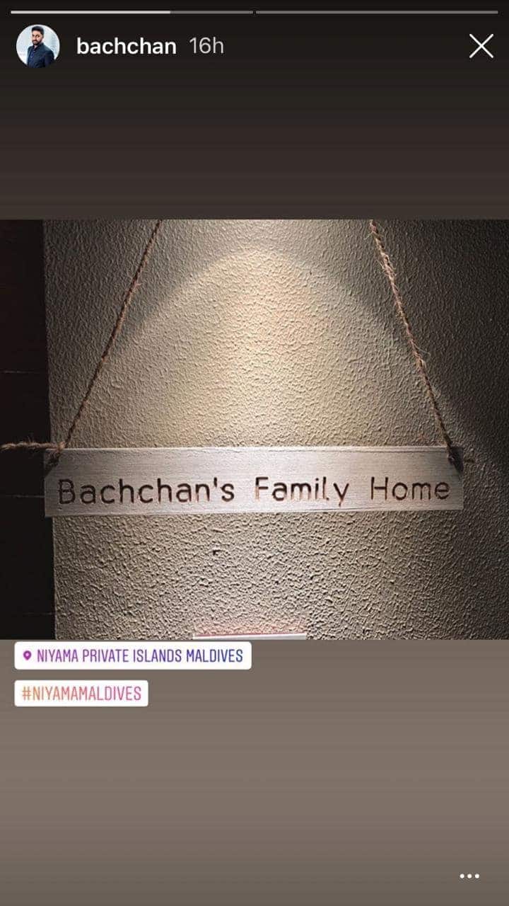 Abhishek shared another picture on his Instagram story.