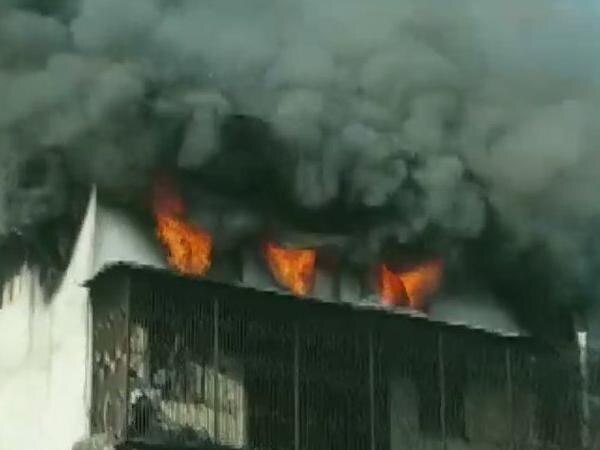 Fire breaks out at factory compound in Maharashtra Bhiwandi no casualties reported Fire breaks out at factory compound in Maharashtra's Bhiwandi, no casualties reported