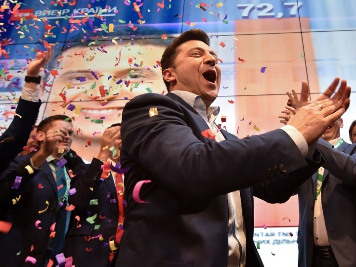 Comedian Zelensky wins Ukraine presidential elections with a landslide margin Comedian Volodymyr Zelensky wins Ukraine presidential elections with a landslide margin