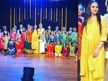 Pregnant Esha Deol invited as guest of honour at Kathak Dancers\' annual event, mom-to-be glows in yellow flaunting baby bump