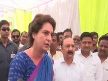 Priyanka Gandhi slams Smriti Irani for distributing shoes in Amethi; Irani hits back