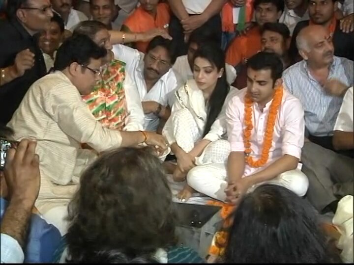 Suspense, however, prevailed over party's candidature from North-West Delhi. / ABP NEWS GRAB