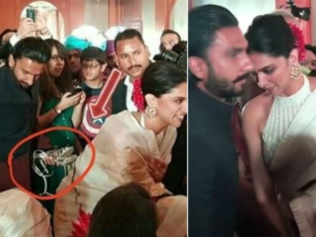 Ranveer Singh carries wife Deepika Padukone's sandals at a WEDDING giving us some major hubby goals! Ranveer Singh carries wife Deepika Padukone sandals giving us some major hubby goals!