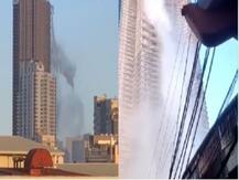 WATCH: Jaw-dropping video of Philippines earthquake shows water from rooftop pool sloshing down Manila skyscraper