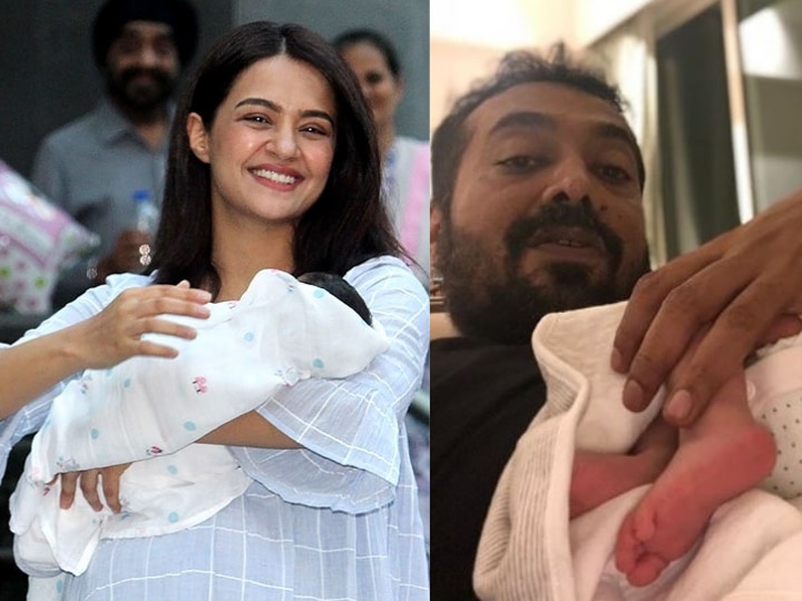 Surveen Chawla's newborn BABY Eva posing with godfather Anurag Kashyap  Filmmaker Anurag Kashyap shares an adorable pic of Surveen Chawla's newborn BABY GIRL Eva calling him her godfather!