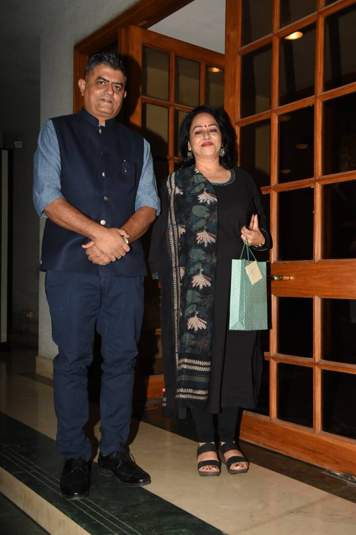Gajraj Rao, best known for his role in Badhaai Ho also attended the star-studded bash with wife