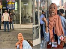 Photo of this Muslim woman\'s \'powerful\' response to anti-Islam protest is going viral