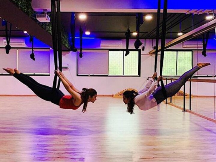 Alia Bhatt's picture doing aerial yoga will give you ultimate fitness goal! Alia Bhatt's picture doing aerial yoga will give you ultimate fitness goal!