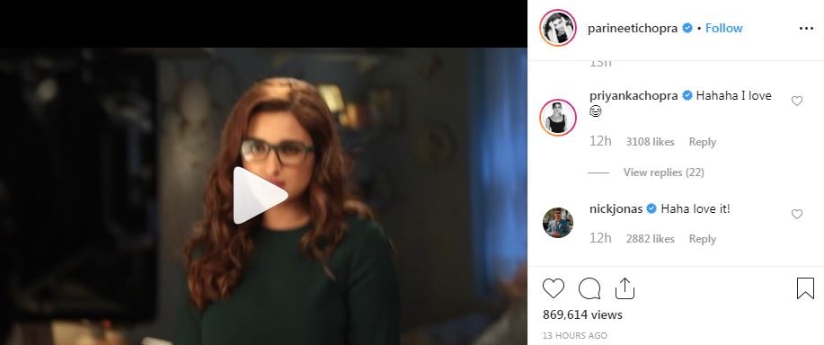 Priyanka Chopra and Nick Jonas love this video of Parineeti Chopra dancing on 'Sucker'; Watch inside