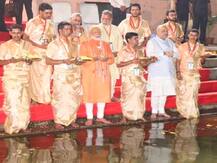 IN PICS: PM Modi sets tone for LS Polls with exuberant roadshow in Varanasi