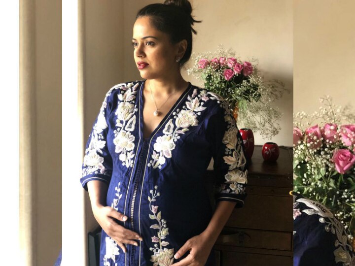 PICS: Pregnant Sameera Reddy goes traditional for her \'Godh