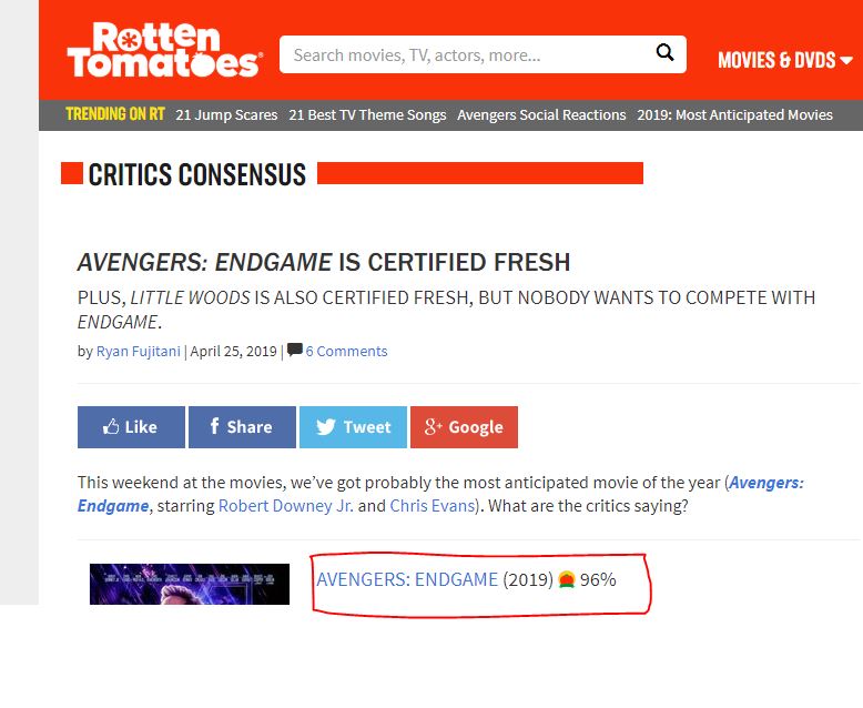 The Endgame - Rotten Tomatoes