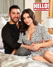 Mommy-to-be Amy Jackson poses looking super hot in red flaunting her legs