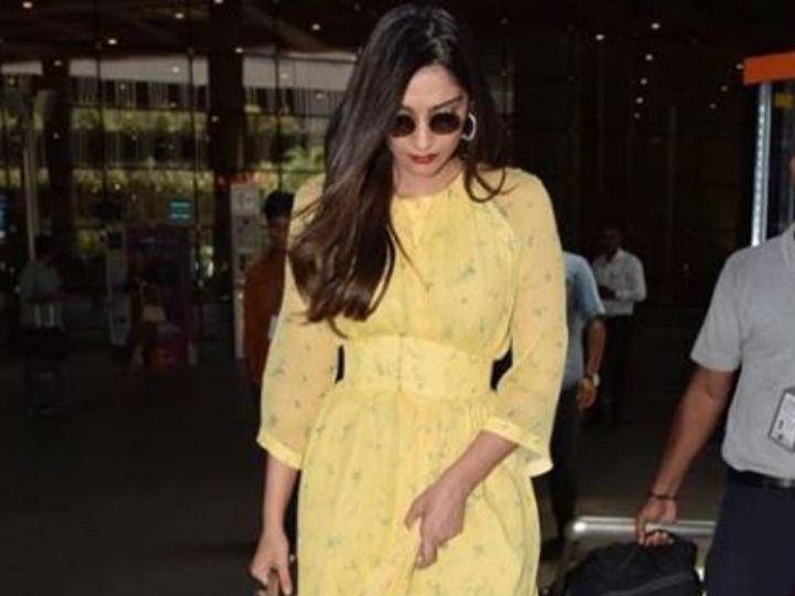Is Sonam Kapoor pregnant Her loose dress & awkward walk at airport makes fans believe so!  PICS& VIDEO: Is Sonam Kapoor pregnant? Her loose dress & 'awkward' walk at airport makes fans believe so!