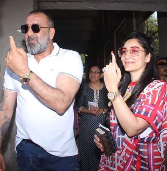 Sanjay Dutt with wife Manyata Dutt. (Photo: Manav Manglani)