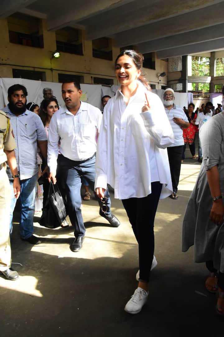 Deepika Padukone casts her vote