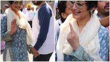 PICS: Sonali Bendre and hubby Goldie Behl get snapped after casting their votes in Lok Sabha Elections 2019!
