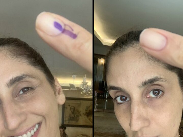 Lok Sabha Elections 2019- Designer Farah Khan Ali, Zayed & Sussanne Khan's sister's voting ink came off her finer, tags Election Commission on Twitter Lok Sabha Elections 2019: Sussanne Khan's sister Farah Khan Ali claims her voting ink came off her finger 