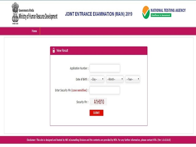 NTA JEE Main Result April 2019 DECLARED at jeemain.nic.in! 24 students secure 100 percentile; Check cut-off here NTA JEE Main results 2019 Declared Here is direct link Check toppers list, cut-off
