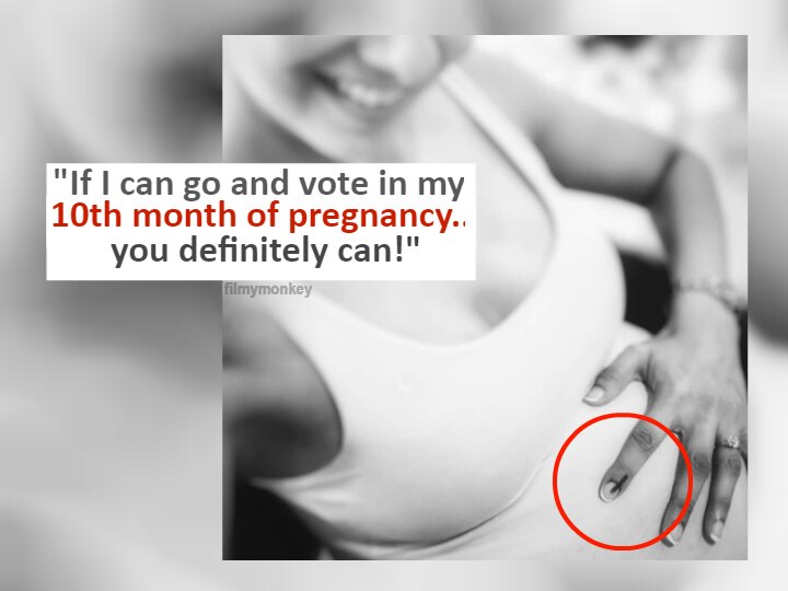 TV actress Chhavi Hussein in 10th month of pregnancy, votes & flashes inked finger but disheartened to see low turnout at her center! TV actress Chhavi Hussein in 10th month of pregnancy, goes out to vote but disheartened to see low turnout at her centre!