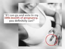 TV actress Chhavi Hussein in 10th month of pregnancy, goes out to vote but disheartened to see low turnout at her centre!
