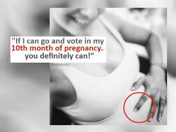 TV actress Chhavi Hussein in 10th month of pregnancy, goes out to vote but disheartened to see low turnout at her centre!