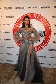 PHOTOS: AHEM! Radhika Apte flaunts her B tattoo in her BOLD thigh-high slit gown at Cosmopolitan Beauty Awards 2019!