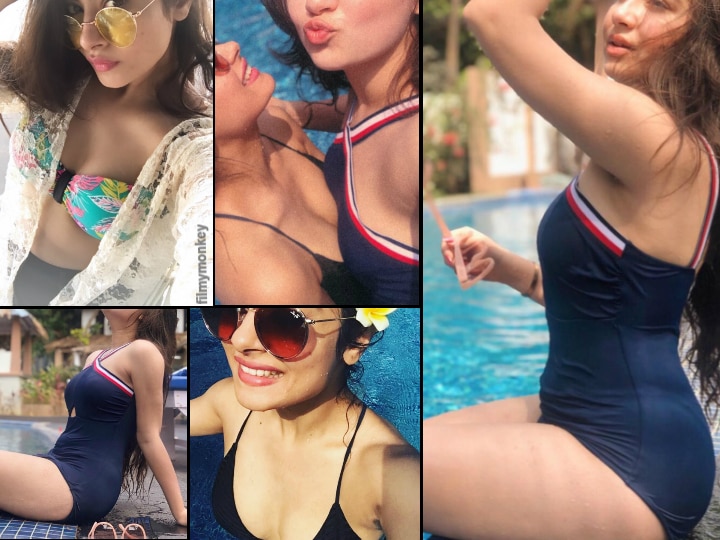 Bikini clad 'Naagin 3' hottie Krishna Mukherjee aka Tanya-Taamsi & her 'Yeh Hai Mohabbatein' co-star Aditi Bhatia aka Ruhi chill in a pool in Goa Bikini clad 'Naagin 3' hottie Krishna Mukherjee & her 'Yeh Hai Mohabbatein' co-star Aditi Bhatia chill in a pool in Goa