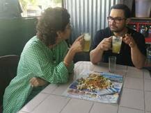 Aamir enjoys ganney-ka-juice at dhaba with wife Kiran