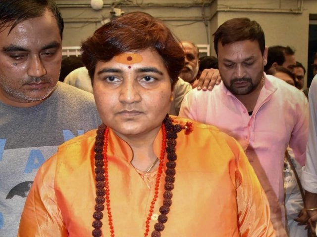 2019 LS Polls Banned from campaigning BJP's Sadhvi Pragya to spend day by visiting temples 2019 LS Polls: Banned from campaigning for 72 hrs, Sadhvi Pragya to spend day visiting temples
