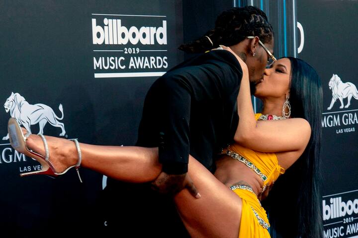 Cardi and the Migos rapper's racy red carpet antics surprised everyone on the red carpet 