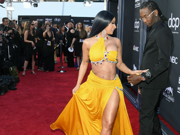 Cardi b red carpet dress outlet 2019