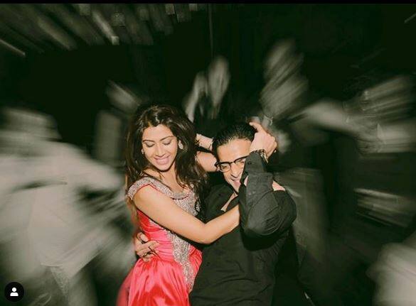 Ankita shared this photo from their cocktail party along with the caption, ‘’ This Day That Year! When we burnt the dance floor with our ‘Govinda’ Moves! ???????????? #cocktailnight #fouryearstrong #2015