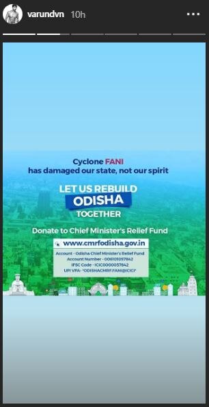 Tiger, Disha, Varun & other B-town celebs urge fans to donate for cyclone-hit Odisha!